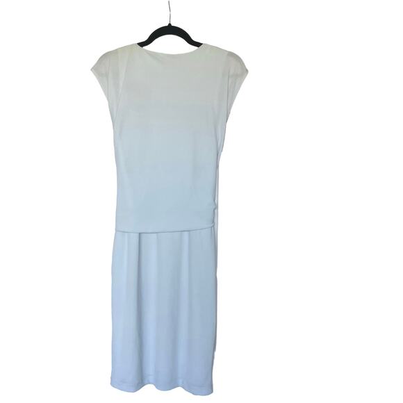 Calvin Klein Womens Size 2 Blue Cap Sleeve O-Ring Waist Spring Sheath Dress - Picture 5 of 9